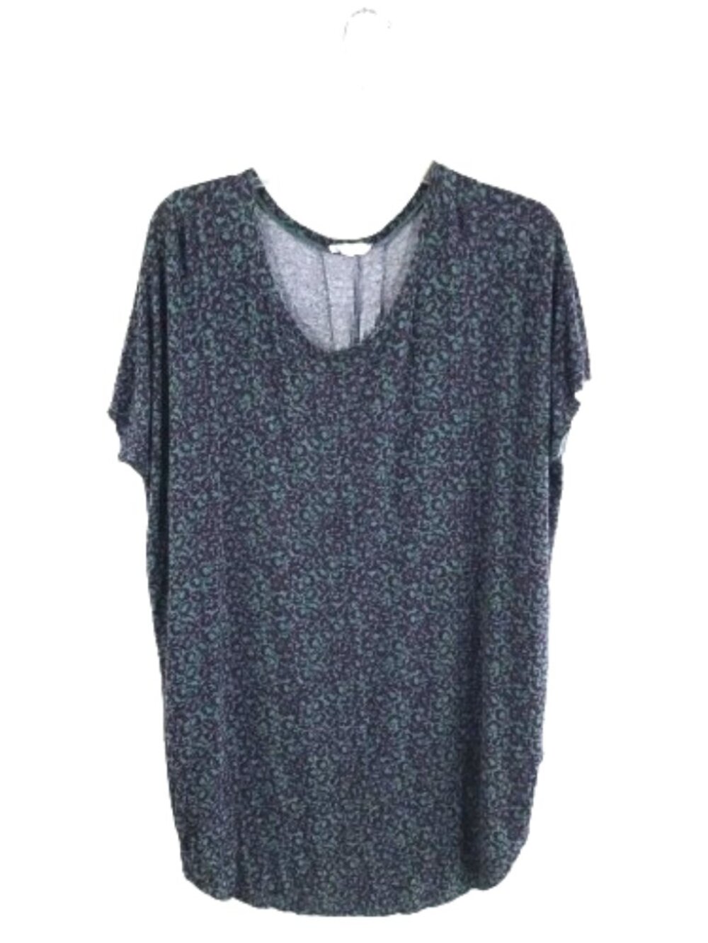 Anthropologie Floreat Oversize Printed Top Purple Green Women Sz M